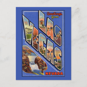Saudações do cartão postal grande de Las Vegas