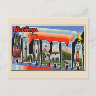 Saudações do cartão postal grande do Alabama