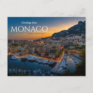 Saudações do cartão postal Mônaco