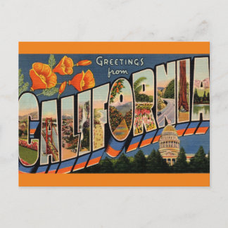 Saudações do cartão postal Viagem da Califórnia
