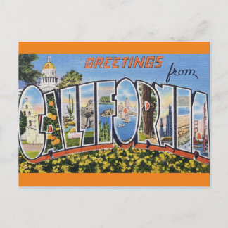 Saudações do cartão postal Viagem da Califórnia
