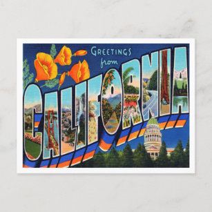 Saudações do cartão postal Viagem da Califórnia