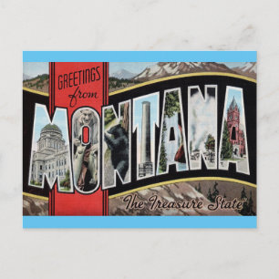 Saudações do cartão postal Viagem de Montana