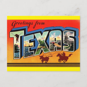 Saudações do cartão postal Viagem do Texas