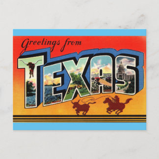 Saudações do cartão postal Viagem do Texas