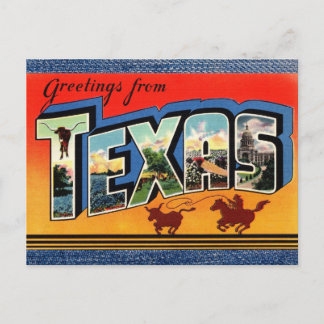 Saudações do cartão postal Viagem do Texas