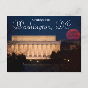Saudações do Cartão Postal Washington DC