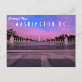 Saudações do Cartão Postal Washington DC