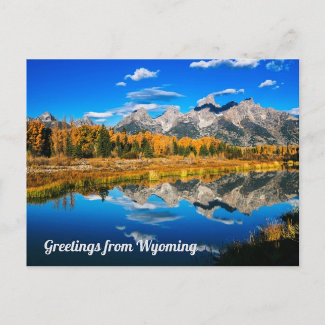 Saudações Do Cartão Postal Wyoming (Frente)