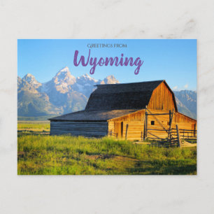 Saudações do Cartão Postal Wyoming Tetons