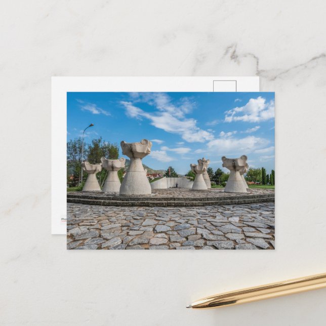 Saudações do Prilep, cartão postal da Macedônia (Frente/Verso In Situ)