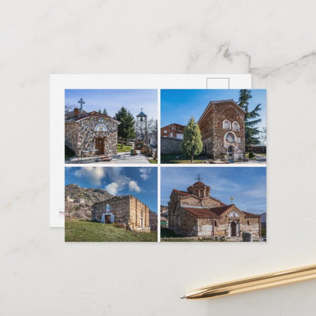 Saudações do Prilep, cartão postal da Macedônia (Frente/Verso In Situ)