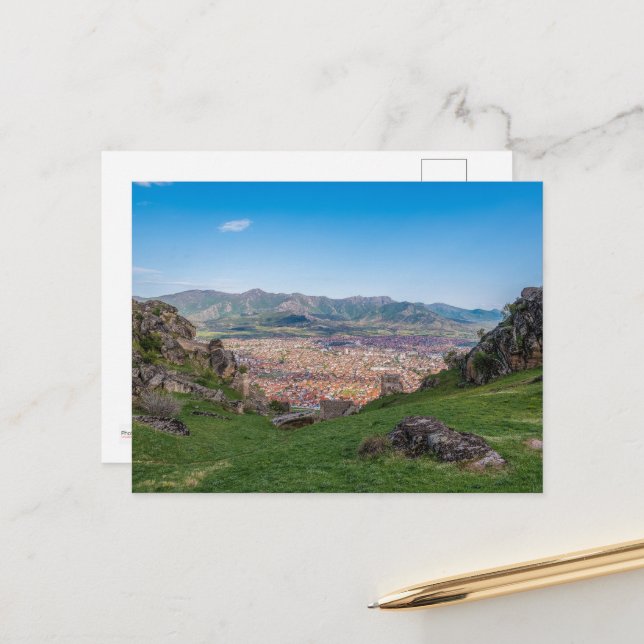 Saudações do Prilep, cartão postal da Macedônia (Frente/Verso In Situ)