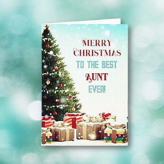Saudações! Melhor cartão de Natal para tia