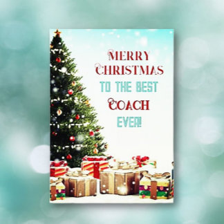 Saudações! Melhor Treinador Cartão de Natal