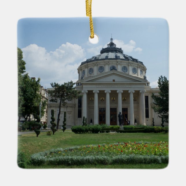 Saudações Musicais de Bucareste! Ornamento cerâmic (Frente)