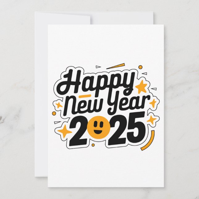 Saudações para um Cartão de Férias Bright 2025 (Frente)