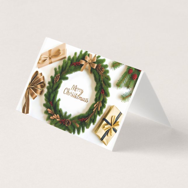 Saudações Xmas Curtas, Desejos e Mensagens Bonitas (Frente)