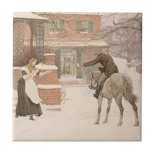Saudando o Carteiro por Robert Walker Macbeth (Frente)