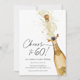 Saúde ao 60º Convite de Aniversário