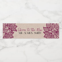 Saúde ao novo Sr. & Rótulos de Garrafa d'Água