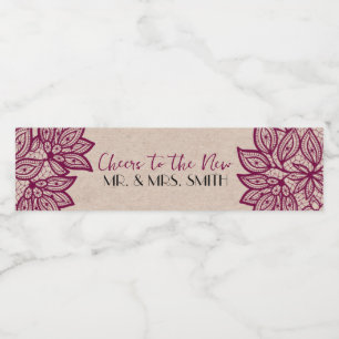 Saúde ao novo Sr. & Rótulos de Garrafa d'Água