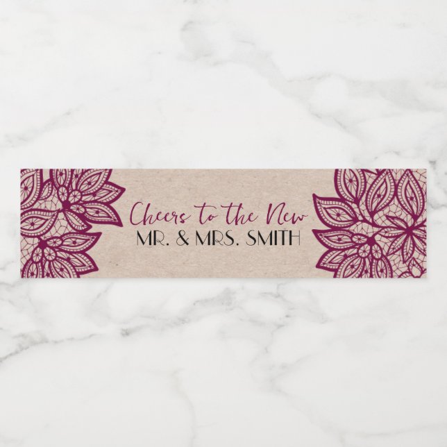 Saúde ao novo Sr. & Rótulos de Garrafa d'Água (Rótulo Único)