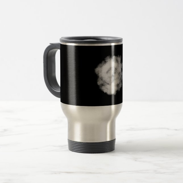 SAÚDE É CANECA DE VIAGEM TÉRMICA DE RIQUEZA (Frente Esquerda)