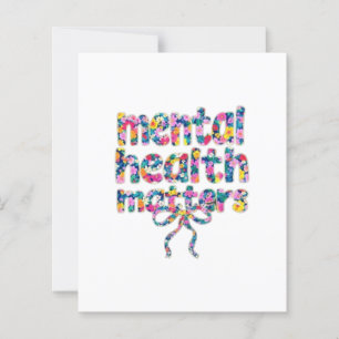 🌸 Saúde Mental Importa Design Floral