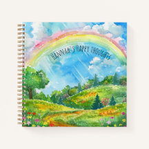 Saúde Mental Pensamentos Felizes Campo de Arco-íri
