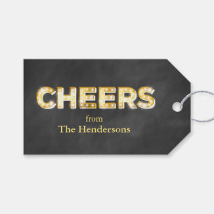 Saúde nas Etiquetas de Presente de Chalkboard