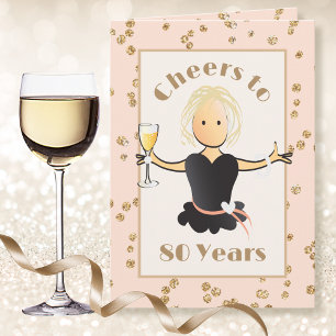 Saúde para 80 anos - Cartão de Aniversário Engr