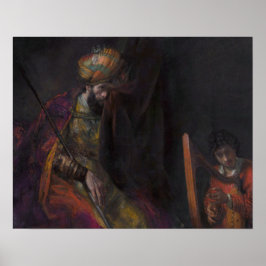 Saul e David (Mauritânia) por Rembrandt - Poster