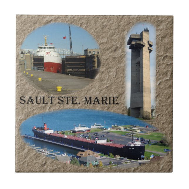 Sault Ste. Marie azulejo (Frente)