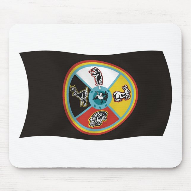 Sault Ste. Marie Tribe Flag Mousepad (Frente)