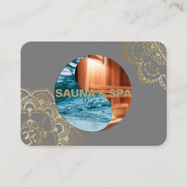 SAUNA & SPA - Cartão de visita (Frente)