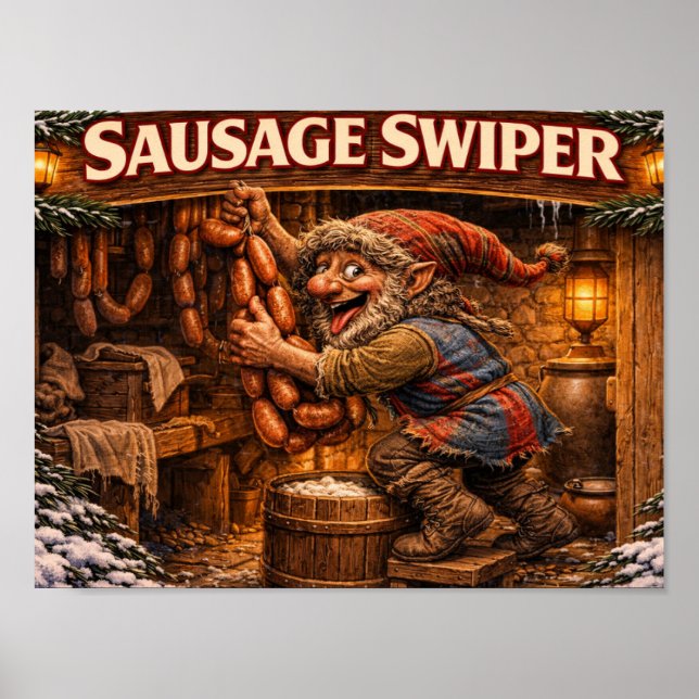 Sausage Swiper Yule Lad poster (Frente)