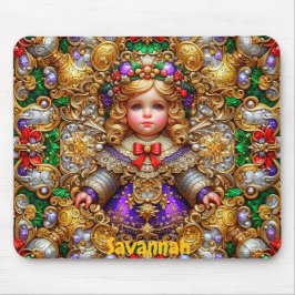 SAVANNAH ~ Natais vintages boneca ~ Mousepad