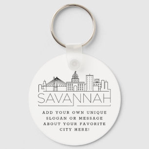 Savannah Stylizou o Chaveiro de Slogan Personaliza