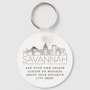 Savannah Stylizou o Chaveiro de Slogan Personaliza