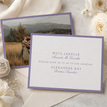 Save the Date Lilás Polido Formal