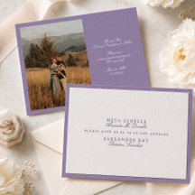 Save the Date Lilás Polido Formal