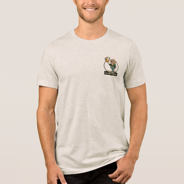 Save Water Drink Beer Funny Vintage Tee (Frente)
