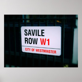 Savile Row - Londres - Poster