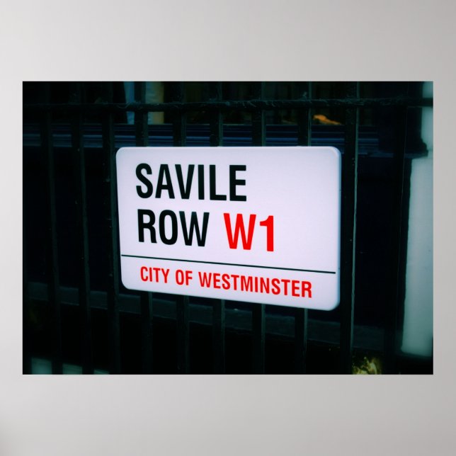 Savile Row - Londres - Poster (Frente)