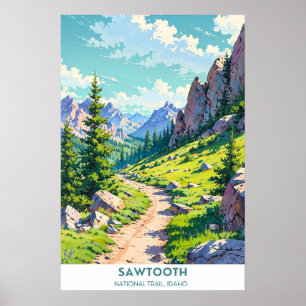 Sawtooth, Caminho Nacional, Poster de Idaho