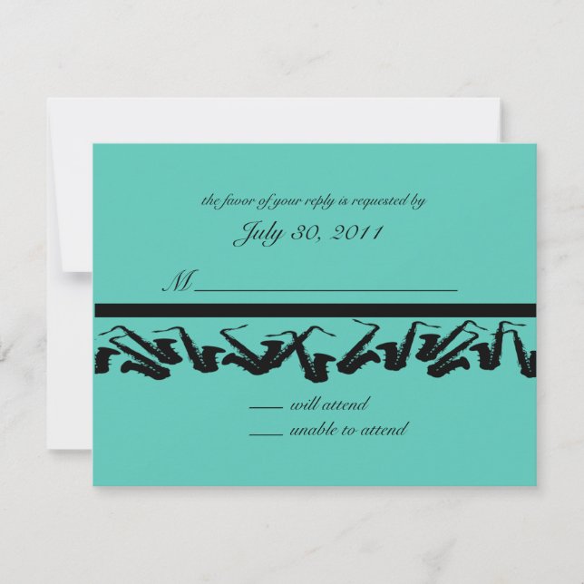 Saxofone/ Cartão de Resposta (Frente)