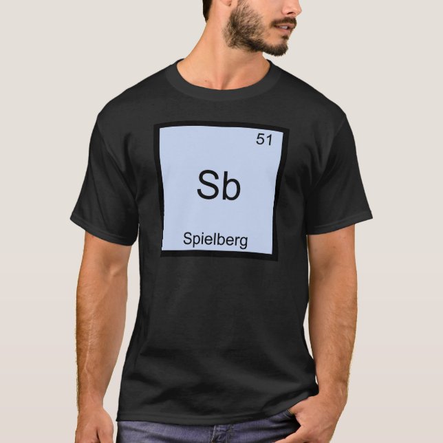 Sb - Spielberg Camiseta Símbolo Elemento Químico E (Frente)