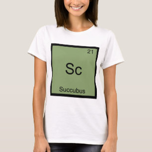 Sc - Camiseta engraçada do símbolo do elemento quí