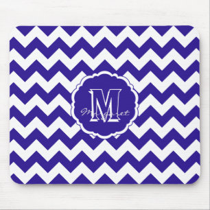 SC Chevron Mouse Pad Blue e White Light